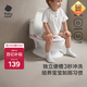 babycare馬桶坐便器蹲便器兒童馬桶仿真馬桶坐便圈2-6歲寶寶便盆維爾粉