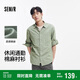森馬（Semir）[商場(chǎng)同款]長(zhǎng)袖襯衫男棉麻襯衣外套2025夏季上衣休閑101325105101