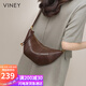 viney包包女包牛皮斜挎包輕奢品牌單肩餃子包生日禮物高級感送女友老婆