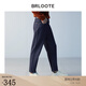 巴魯特（Brloote）百搭牛仔褲男經(jīng)典時(shí)尚直筒舒適透氣休閑褲秋冬 藍色 165/76A