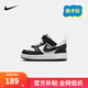 NIKE 耐克男女童休閑板鞋COURT BOROUGH輕便舒適兒童魔術(shù)貼運動(dòng)鞋低幫 DV5458-131 27 【建議腳長(cháng)16cm】
