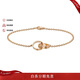 卡地亞（Cartier ）LOVE系列 18K玫瑰金色手鏈 B6027000 禮物