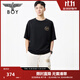 BOY LONDON25新款春夏情侶款短袖鷹羽生輝休閑百搭圓領(lǐng)T恤N01809 黑色 M