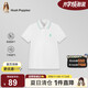 暇步士（Hush Puppies）童裝兒童短袖25夏男童休閑POLO衫中大童速干T恤 本白  120 