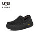 UGG春季新款新男士舒適厚底一腳蹬豆豆鞋樂(lè )福鞋 1167670BLK|黑色 43