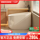 浪鯨（SSWW）深泡浴缸小戶型家用迷你可移動(dòng)座板亞克力獨(dú)立式日式坐式人體工學(xué) 7270-1200x630x800