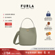 芙拉（FURLA）【限時(shí)優(yōu)惠】DANAE牛皮小號女士經(jīng)典時(shí)髦高級感手提包水桶包 綠色