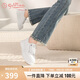 金利來（goldlion）女鞋厚底增高小白鞋松緊免系帶通勤休閑板鞋G668410195白色38