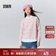 森馬毛衣女冬寬松時(shí)尚氣質(zhì)圓領(lǐng)針織衫優(yōu)雅千鳥格套頭衫女裝內(nèi)搭 紅色調(diào)00366 L