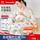 IMOMOTO嬰兒哺乳枕斜坡防吐奶溢奶新生兒喂奶枕頭護腰側躺神器坐月子靠墊 貝拉果園 【納米粒子動(dòng)態(tài)貼合支撐】