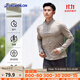 迪卡儂（DECATHLON）長(cháng)袖t恤男訓練服運動(dòng)速干衣健身跑步上衣加絨RUNM 卡其色 L