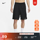 耐克男子健身訓練短褲(無(wú)襯褲)速干運動(dòng)褲NIKE TOTALITY DV9329 010黑/黑/鐵灰/白 M