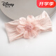 迪士尼（Disney）嬰兒護鹵門發(fā)帶夏季洋氣女童花朵頭飾新生兒女寶寶遮頭囟腦門帽子 粉色花朵款 0-2歲