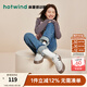 熱風(fēng)（Hotwind）商場(chǎng)同款經(jīng)典復古德訓鞋通勤百搭女鞋運動(dòng)透氣舒適厚底板鞋小白鞋 88米黑 (皮面H14W3742)預售9.20發(fā)貨 38 (240mm)
