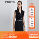PORTS寶姿 商場(chǎng)同款新品女裝無(wú)袖西裝收腰連衣裙三醋纖LL8D272KWB008 黑色 XL (10)