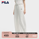 FILA 斐樂(lè )官方女裝針織長(cháng)褲2025夏新款時(shí)尚簡(jiǎn)約休閑寬松香蕉褲 云菇白-WT L 170/70A/L