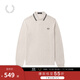 Fred Perry男士休閑POLO衫寬松條紋麥穗長(cháng)袖潮M3636 BGX/米色 XL