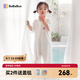 bebebus嬰兒睡袋桑蠶絲夏季薄款兒童分腿睡袋短袖寶寶防踢被 M碼