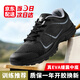 5232體能訓練鞋男作訓鞋壹九黑色運動(dòng)跑鞋透氣輕便徒步鞋黑膠鞋