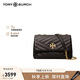托里.伯奇（TORY BURCH）禮物TB女包徽標(biāo)鏈條單肩包90452 001黑色中號
