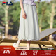 FILA斐樂官方梭織裙女2025夏季新款時(shí)尚休閑傘裙半身裙一步裙子 大地灰-GY L 170/70A/L