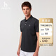 哈吉斯（HAZZYS）男裝 25夏上衣多色短袖POLO衫ASTZE0CBX71 深灰色CC XL（180/100A