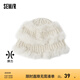 森馬（Semir）漁夫帽女2024新款軟糯可愛(ài)兔毛帽子秋冬保暖毛線帽毛絨絨盆帽 米白10302 54-58(cm)