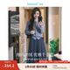 茵曼（INMAN）毛衣女開(kāi)衫千金風(fēng)銀絲釘珠針織衫2025春秋女裝上衣 花灰色 S