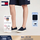 TOMMY JEANS【輕便船鞋】25春夏男裝棉質(zhì)懶人一腳蹬運(yùn)動鞋休閑鞋帆布鞋 【01366】藏青色C1G 40
