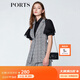 PORTS寶姿  新品商場(chǎng)同款女裝經(jīng)典千鳥(niǎo)格露背西裝馬甲SN8J011HFD049 白/黑色 S (4)