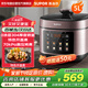 蘇泊爾（SUPOR）電壓力鍋 0涂層不銹鋼內(nèi)膽家用5L大容量2-6人70KPa高壓全自動(dòng)智能預(yù)約一鍋雙膽10大功能SY-50FC21