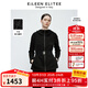 朗姿歐洲EiLEEN ELITEE法式氣質(zhì)翻領(lǐng)設計感冬新款連帽短外套 黑色2 M