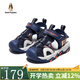暇步士（Hush Puppies）童鞋女童涼鞋兒童戶外運動網(wǎng)鞋軟底網(wǎng)面透氣包頭男童沙灘涼鞋 HP3237藍色 28