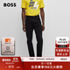 BOSS博斯男士常規版型舒適彈性牛仔褲 003-黑色 L （3332）