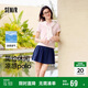 森馬（Semir）POLO衫女涼感抗菌修身襯衫2025夏刺繡休閑通勤套頭衫109325115001