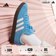 adidas T頭鞋 VL COURT復古板鞋德訓鞋男女阿迪達斯輕運動 藍色/亮白/樹脂黃   45