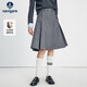 納維凱爾意大利小帆船女25年新款時(shí)尚百褶裙A型收腰中長(cháng)半身裙2332845501