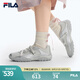 FILA斐樂(lè)官方女鞋復(fù)古涼鞋2025夏新款七夕送芭蕾?zèng)鲂碁鐾闲蓍e鞋 太空銀/白瑪瑙灰-SW 36