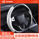 YZ適用tesla特斯拉model3Y方向盤(pán)套把超薄吸汗車(chē)內裝飾改裝丫配件 煥新版ModelY/3碳纖紋運動(dòng)方向盤(pán)套-白色