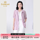 喬萬尼薄款短外套女夏季外套開衫中長款收腰設(shè)計感ET2B238701 鳶紫色 S