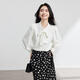 伯德小姐白色襯衫女雪紡蝴蝶結飄帶職業(yè)穿搭正裝內搭上衣教資面試襯衣
