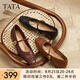 他她（TATA）瑪麗珍女鞋午后莊園2025新款秋商場(chǎng)同款時(shí)尚女氣質(zhì)USL01CQ5 酒紅 36