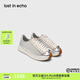 lost in echo宋亞軒張真源同款2025春夏新款時(shí)尚真皮厚底增高阿甘運動(dòng)休閑鞋女 銀色 37