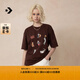 匡威（Converse）官方 貓咪圖案印花復古短袖女T恤WCH662 WCH662-J9T M (160/84A)
