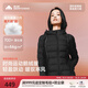 美力城【畢雯珺同款】暖天鵝鵝絨羽絨服內膽貼身新款女裝短款外套輕薄款 猛石黑 M