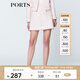 PORTS寶姿  新品商場(chǎng)同款女裝優(yōu)雅撞色半截裙A字裙SN8S001HFQ057 粉紅混色 6