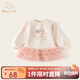 班喜迪女童連衣裙秋裝2025新款洋氣寶寶公主裙周歲禮服兒童衛(wèi)衣裙子春秋
