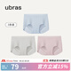 ubras【店鋪推薦】無(wú)尺碼女士?jì)妊澘咕d無(wú)痕內褲女高彈升級包臀多條裝 純凈藍+椰青灰+蘭花煙 均碼 90-130斤