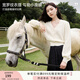 香影法式v領(lǐng)玫粉色減齡針織上衣女秋裝2025新款鏤空毛衣開衫外套 米色 M