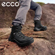 愛(ài)步（ECCO）登山鞋男 戶(hù)外運動(dòng)鞋徒步高幫鞋抓地耐磨 越野822434 HL 黑色82243451052 43